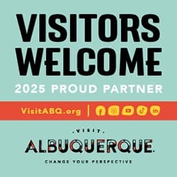 Visit Albuquerque 2025 Proud Partner — official ground-transportation provider for visitors to Albuquerque, New Mexico.